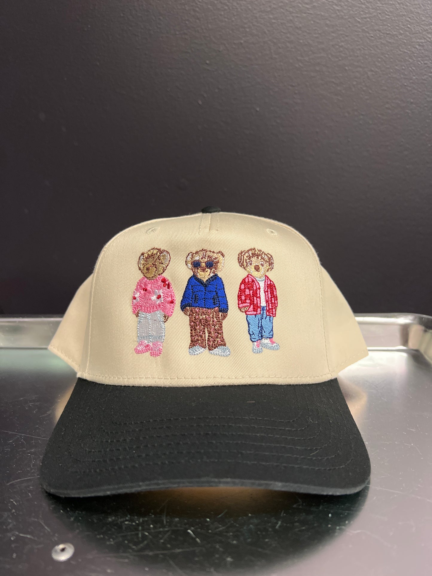 Teddy Bears Wholesale Two-Toned Vintage Hat