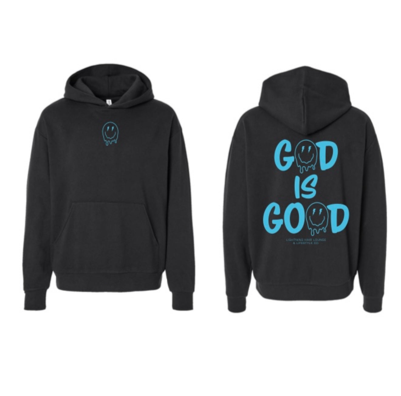 GOD IS GOOD Hoodie Blue