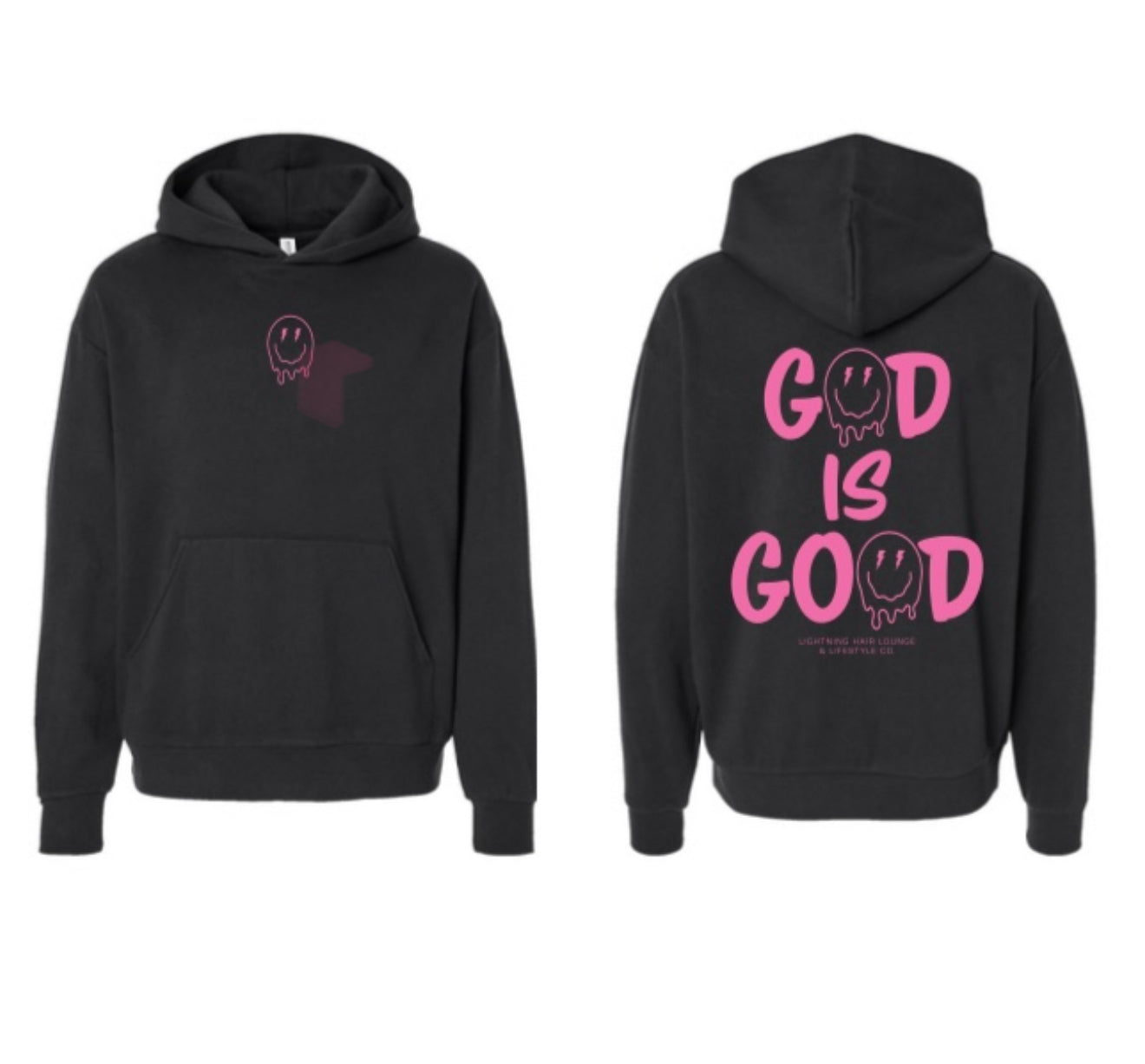 GOD IS GOOD Hoodie Pink