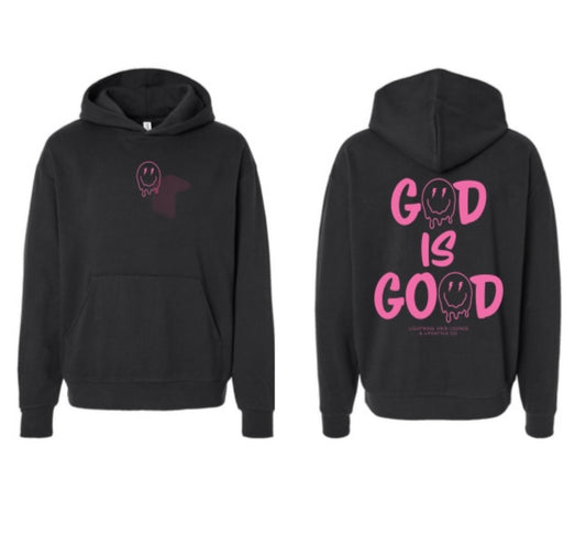 GOD IS GOOD Hoodie Pink