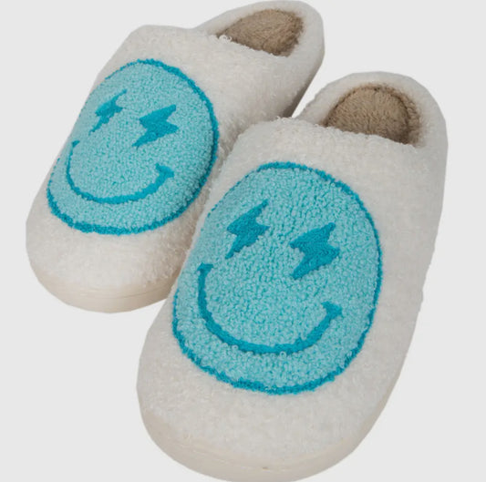 Blue HAPPY Slippers