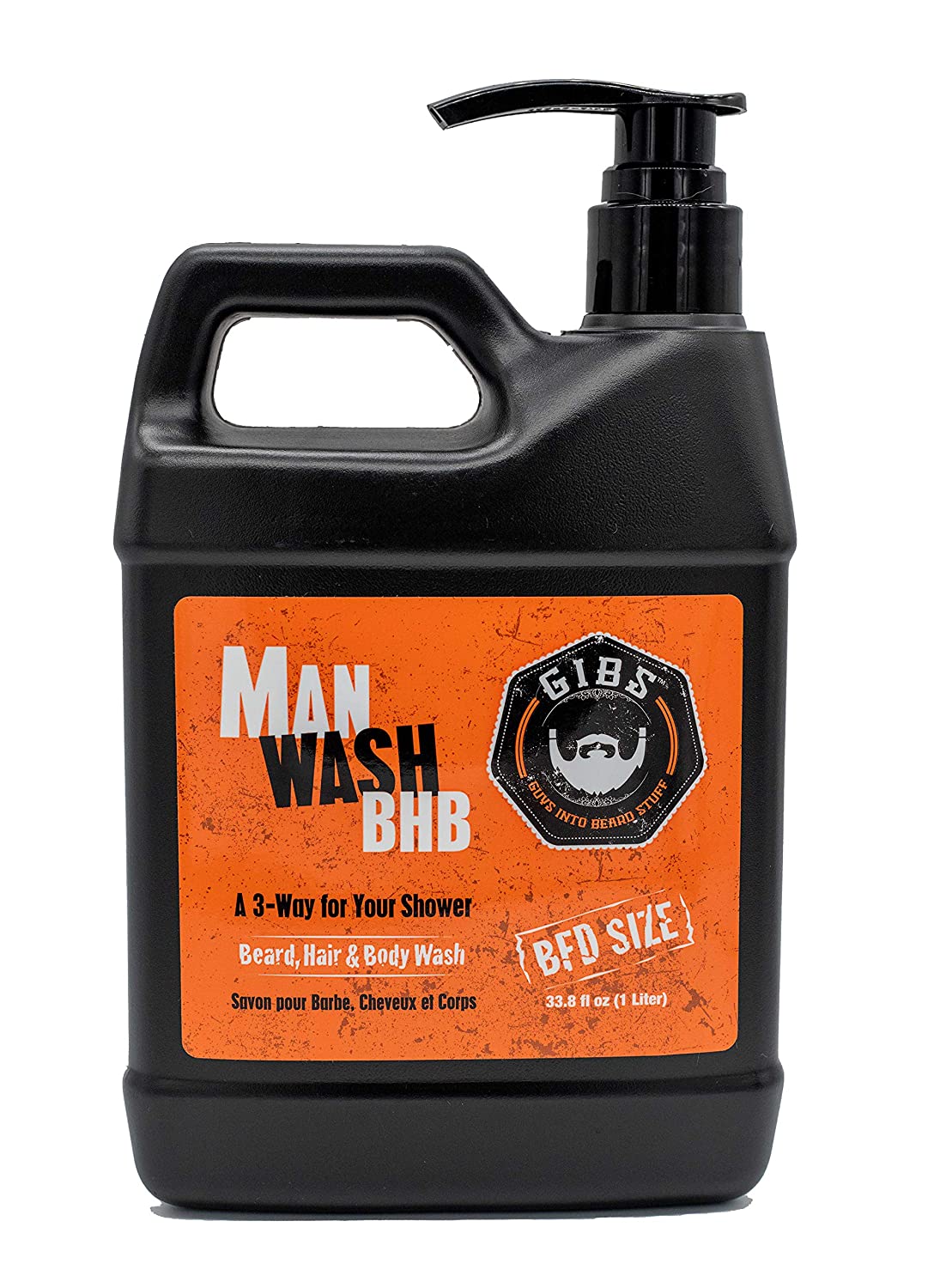 Gibs Man Wash Beard, Hair & Body Wash